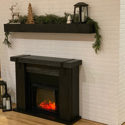 Fireplace props at event in New York City