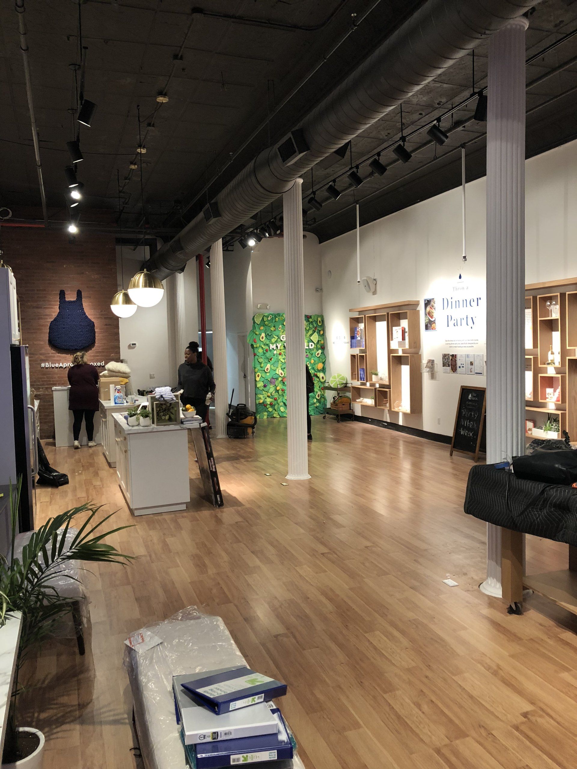 Lighting used for art show in New York City