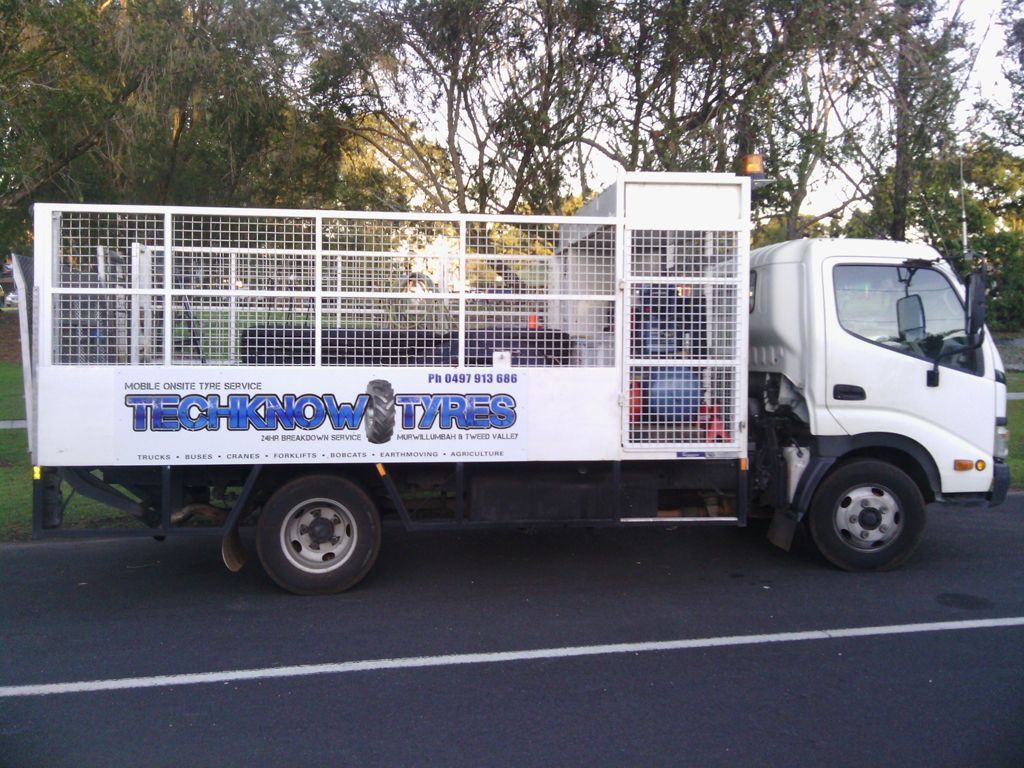 Techknow Tyres Service Vehicle — Tyres in Murwillumbah, NSW