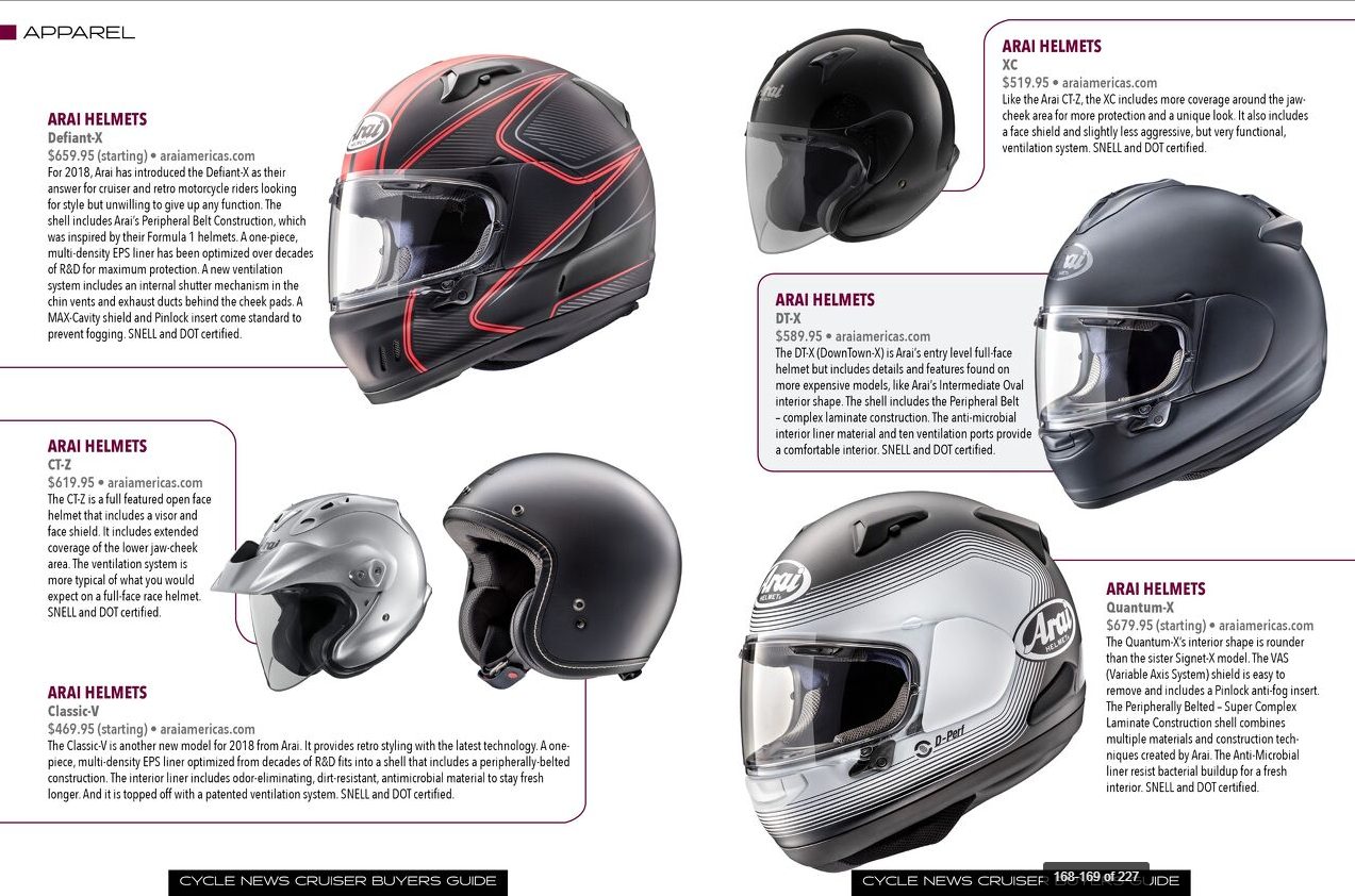 there are many different types of motorcycle helmets on a white background .