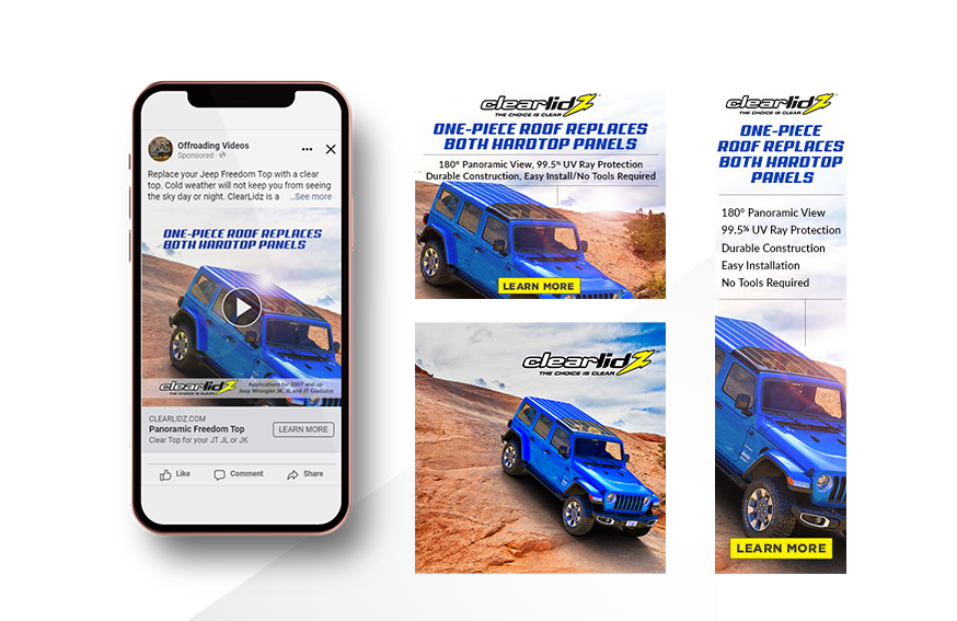 color images of a jeep aftermarket company using our online advertising services