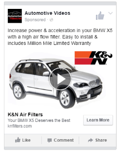 color image of a sample social media ad on facebook