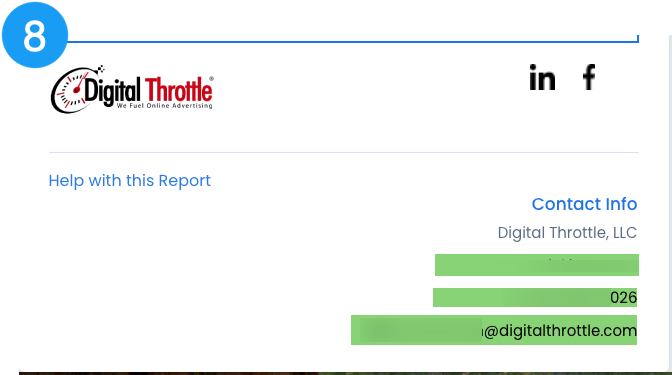 listing of contact information for your online advertising sales expert