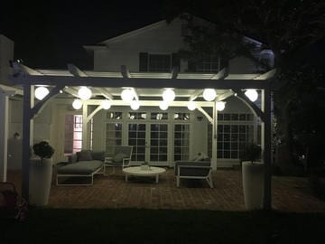 Beautiful House With Lights At Garden — Maintenance in Culver City, CA