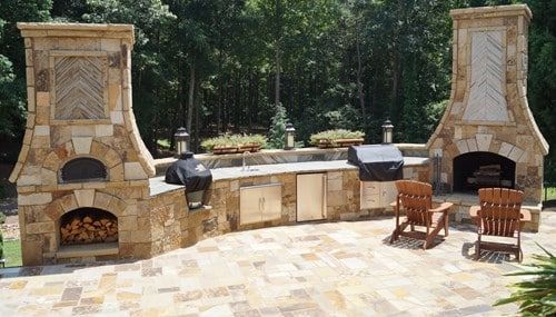 Masonry Hardscape Fireplaces And Outdoor Kitchens