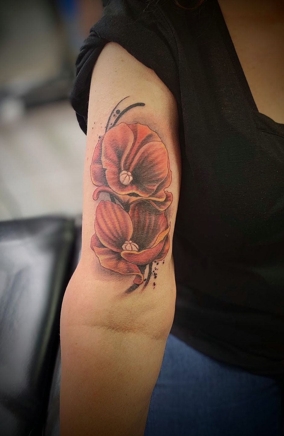 Cover-up Flower Tattoo After