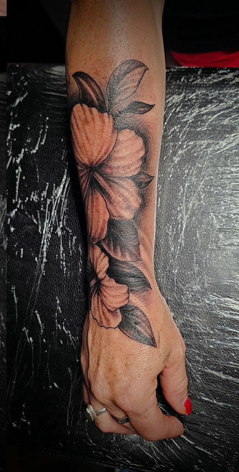 Cover-up Flowers Tattoo After