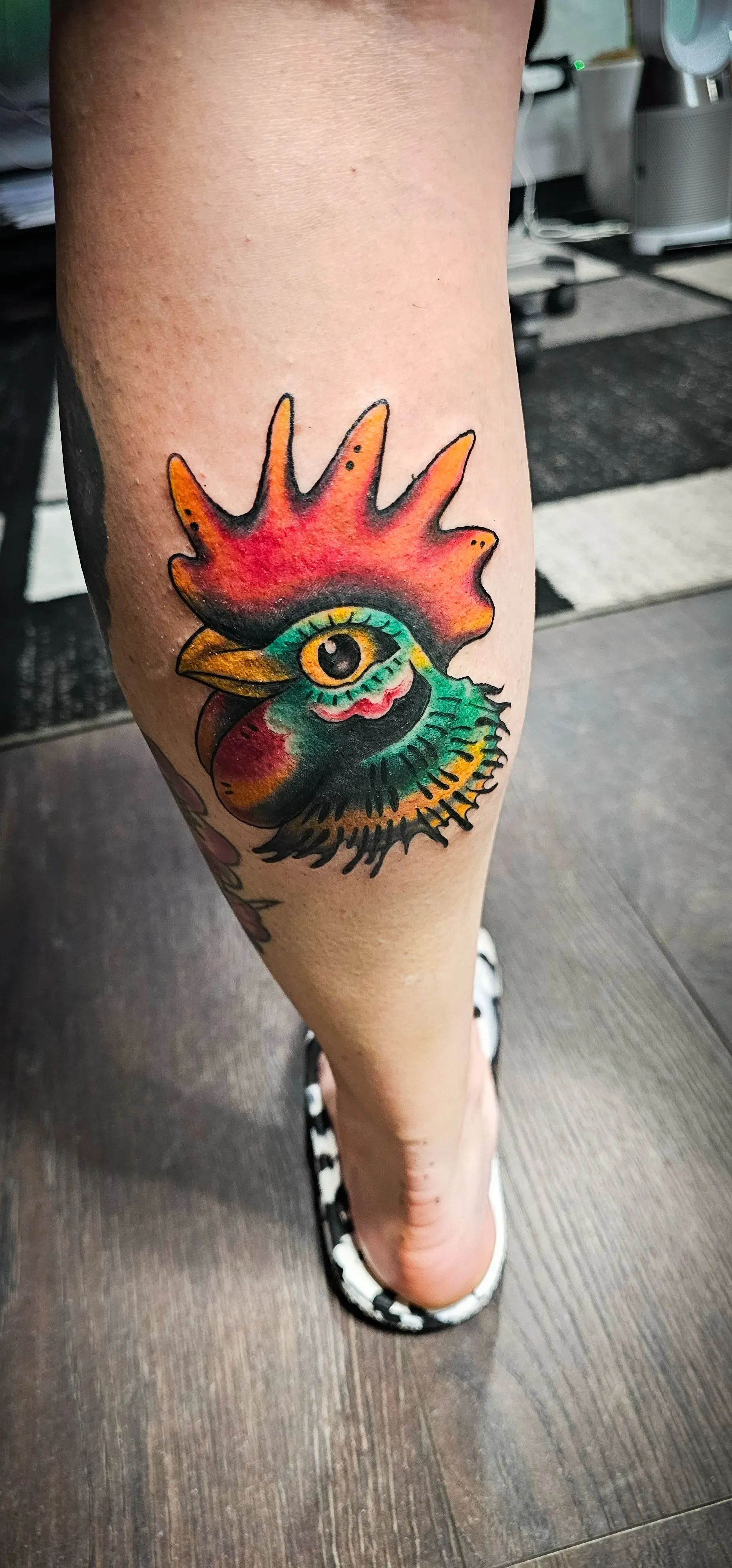 Color Chicken Tattoo