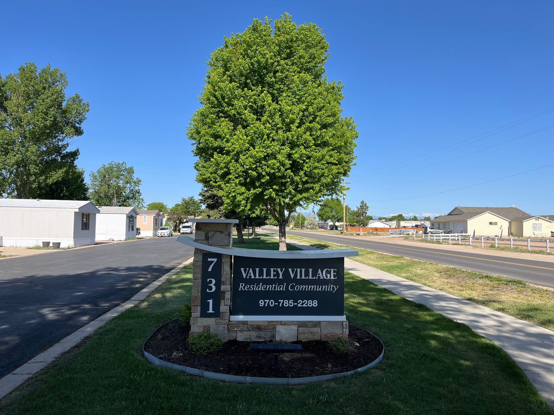 Valley Village sign