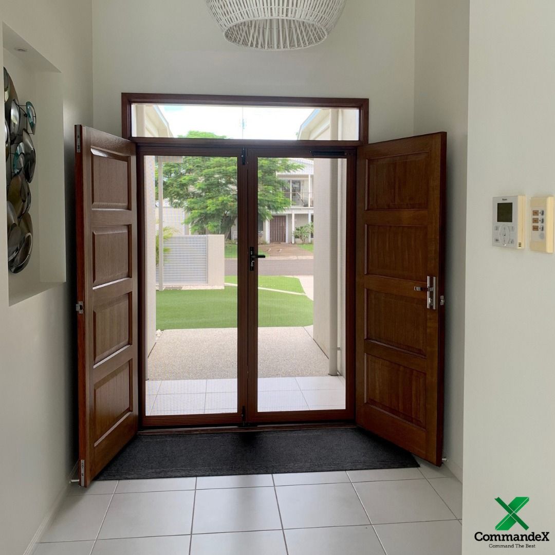 double hinged security screen doors canberra