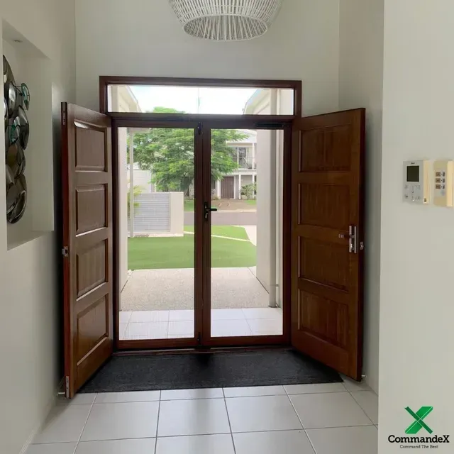 double hinged security screen doors canberra