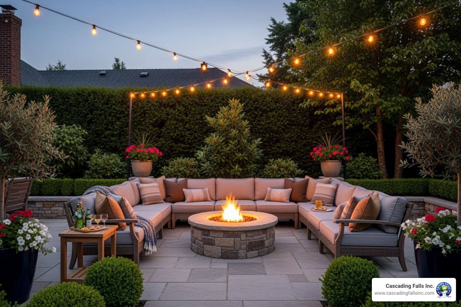 backyard entertainment area - backyard entertainment area