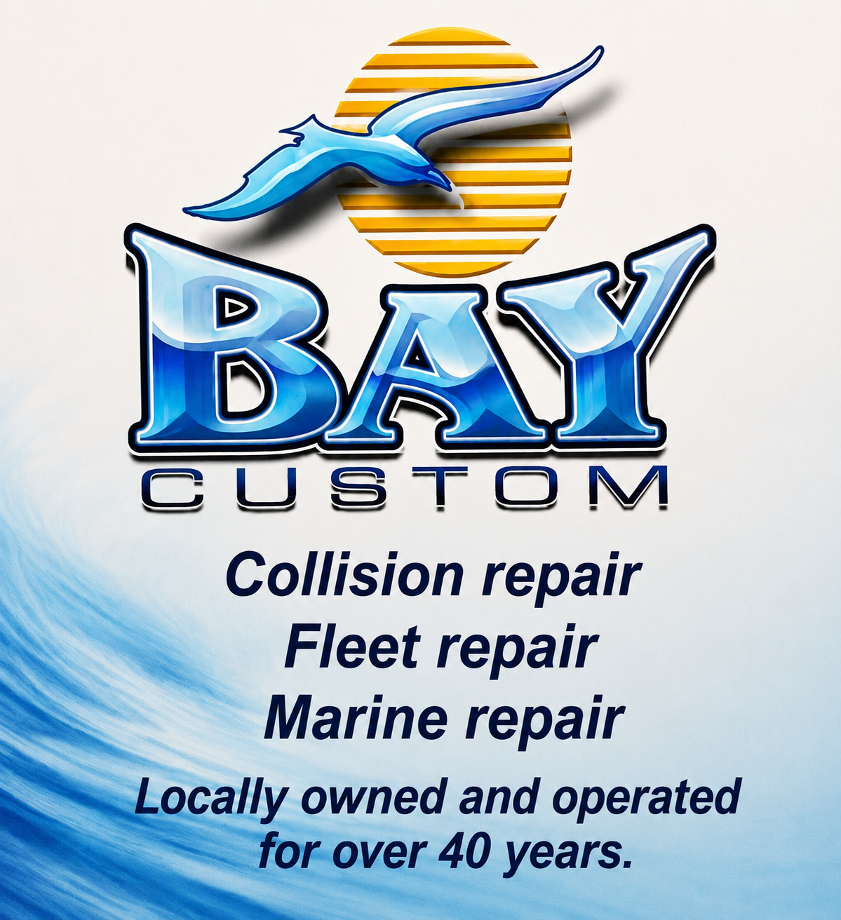 Bay custom marine repair fleet repair industrial painting sandblasting