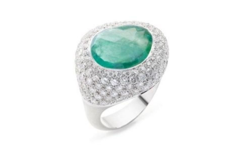 anello pietra verde