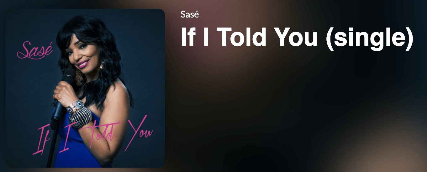 Album cover: Singer Sase holds microphone,