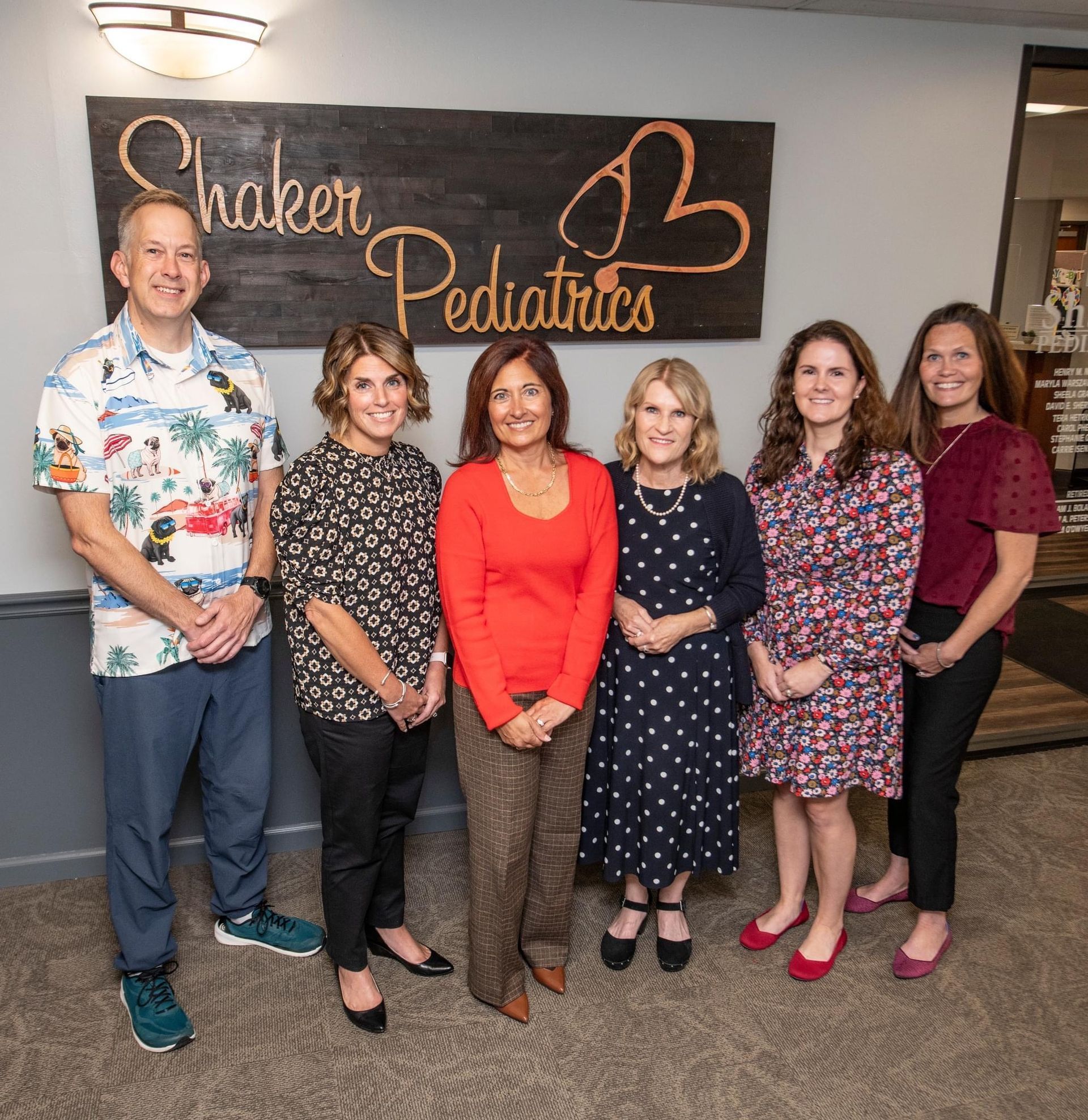 Pediatricians and staff at Shaker Pediatrics in Latham, NY