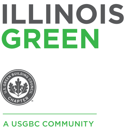 The logo for illinois green is a usgbc community.