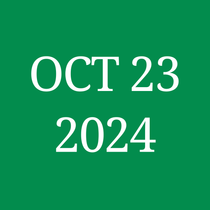 October 17 2024 is written on a green background