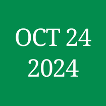 October 17 2024 is written on a green background