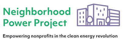 The logo for the neighborhood power project empowering nonprofits in the clean energy revolution.