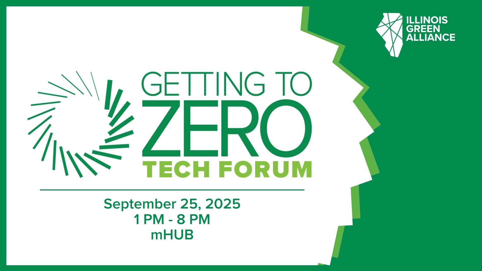 A green sign that says Getting to Zero Summit + Limelight Celebration