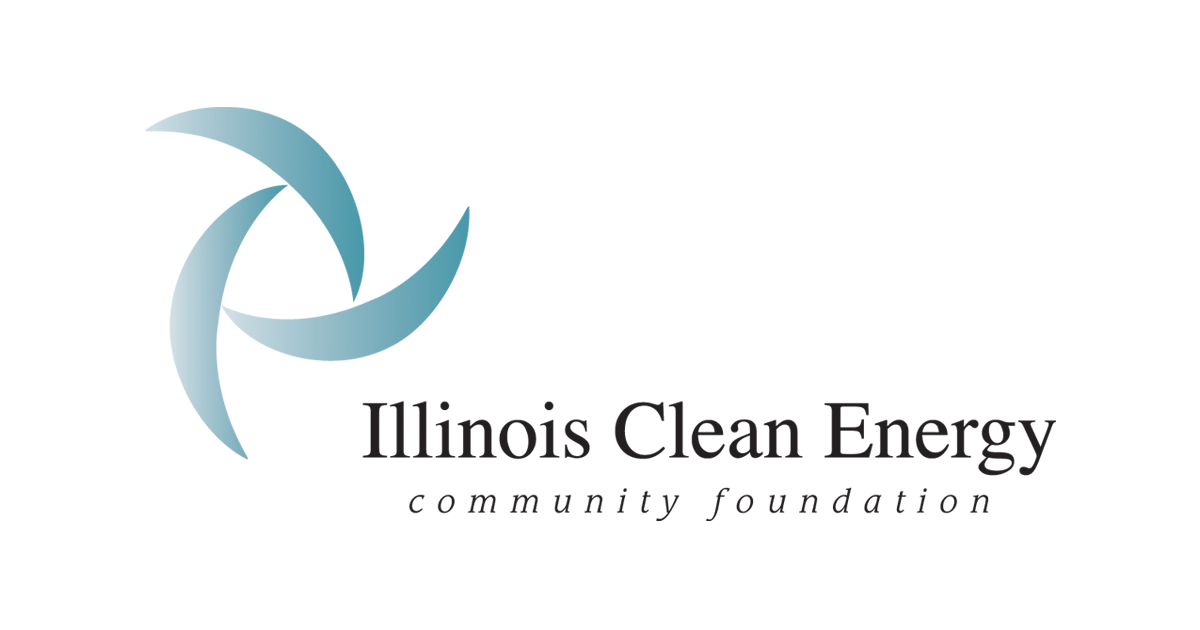 A logo for the illinois clean energy community foundation