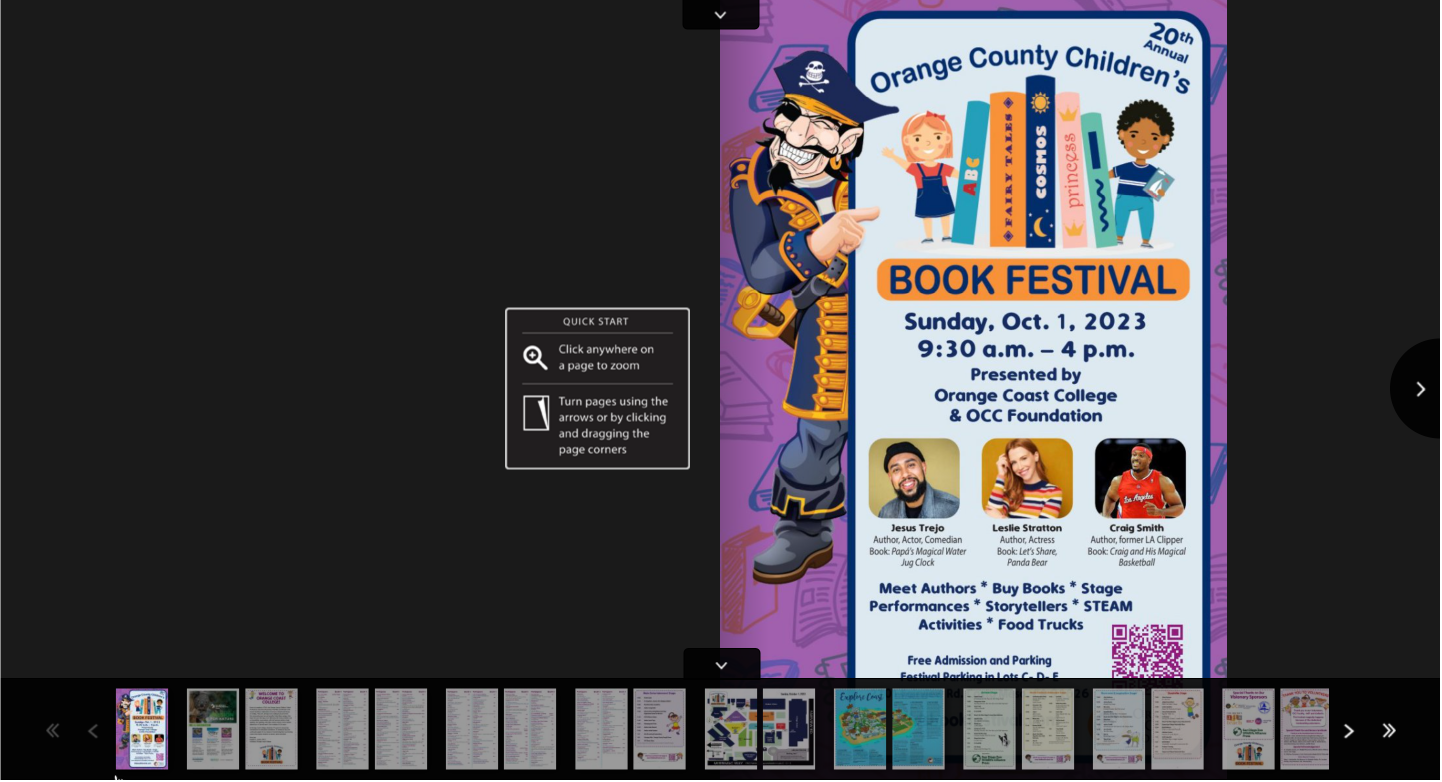 Orange County Children's Book Festival 2023 flipbook.