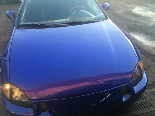 Need Car Detail — Front View of Blue Sedan in Renton, WA