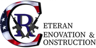 Logo for Veteran Renovation & Construction with letter 