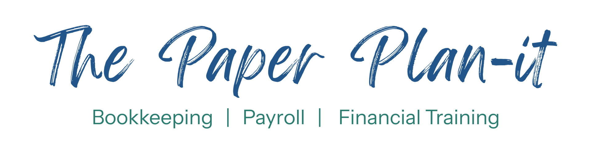 The logo for the paper plan it bookkeeping payroll financial training