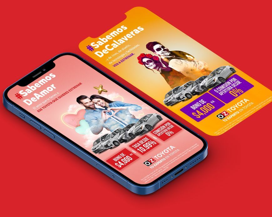 Agencia de Publicidad para industria Automotriz OZ Toyota