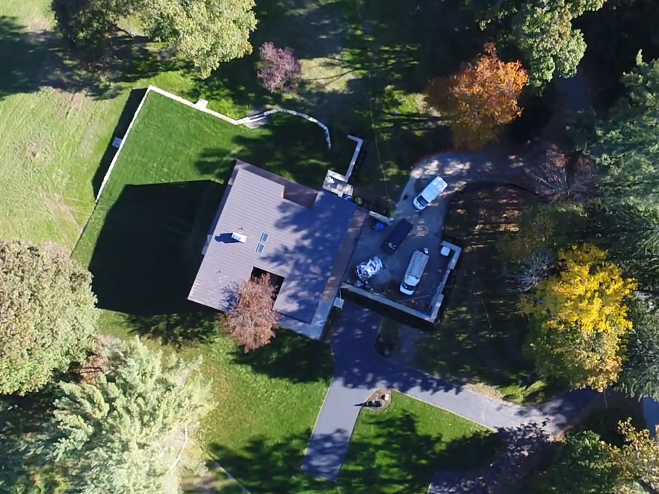 Aerial Shot of a House