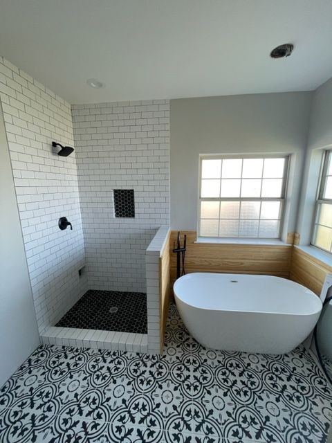 custom bathroom remodel by pro roofing and construction