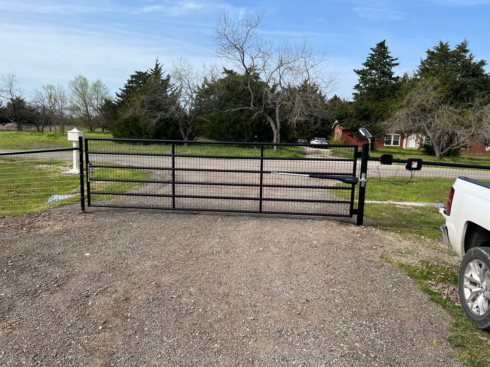 custom rot iron automatic gate