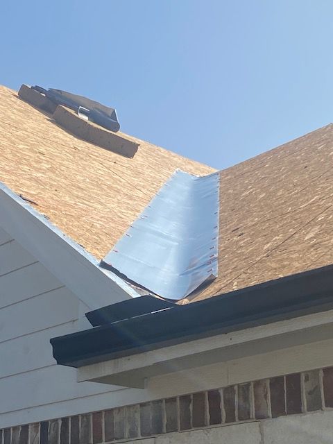 new roof replacement and new flashing