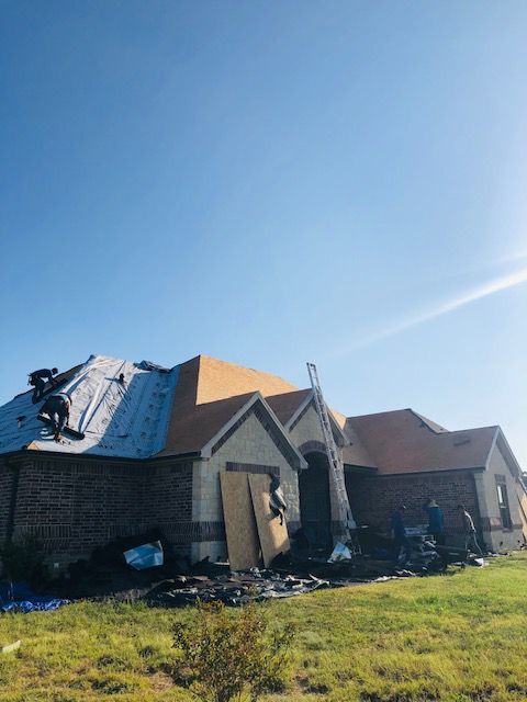 storm damage roof replacement by pro roofing and construction