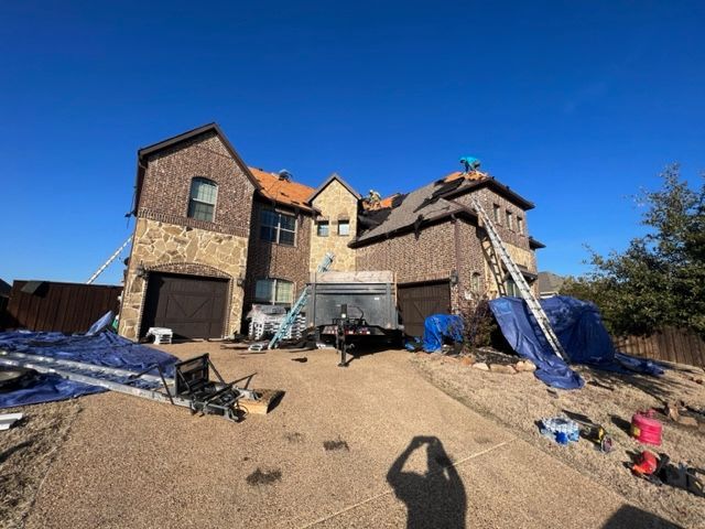 new two story house built by pro roofing and construction
