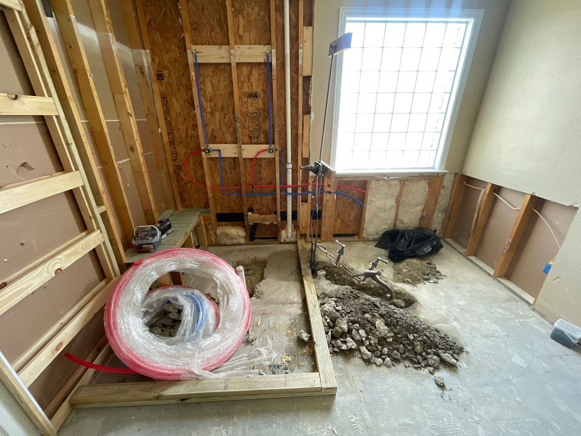 shower remodel by pro roofing and construction