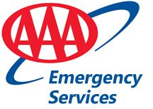 AAA logo with red 