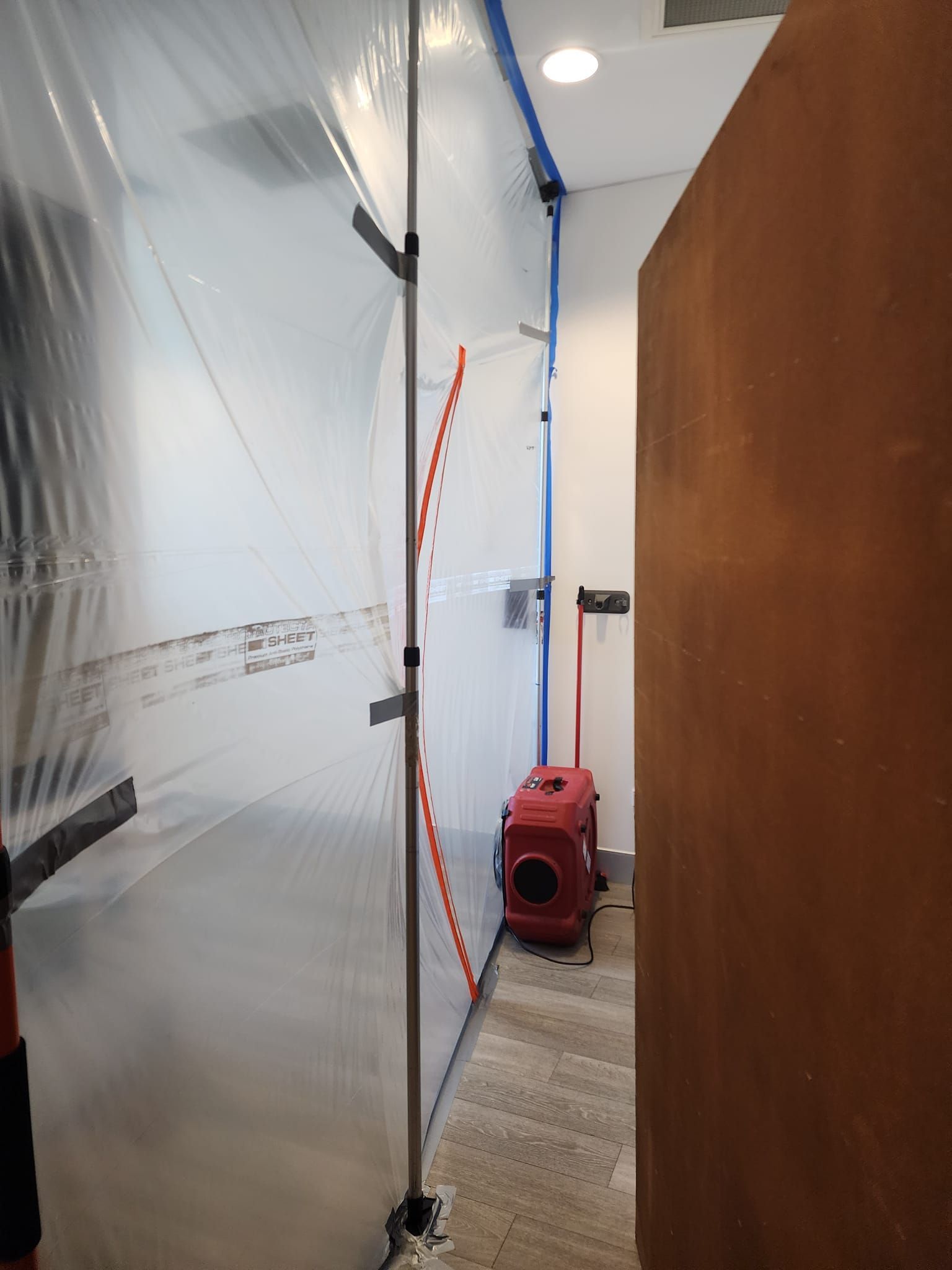 A Person is Using a Mould Detector to Check the Amount of Mold on a Wall — Dynamic Services in Limestone Creek, QLD