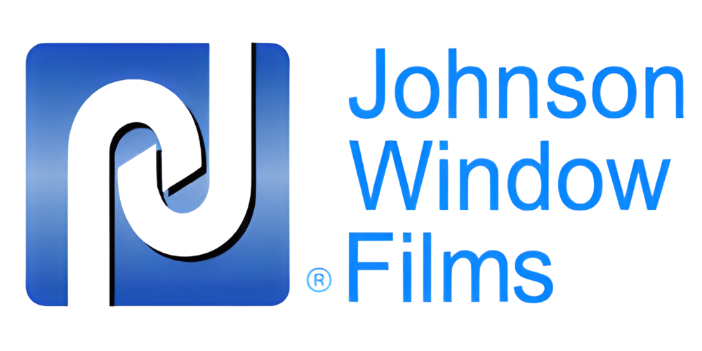 Johnson Window Films logo: white 
