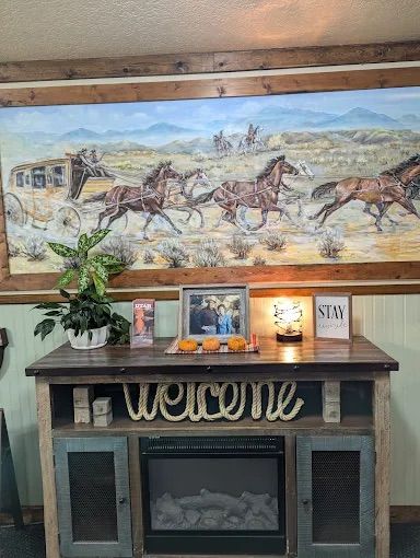 Wooden console table with