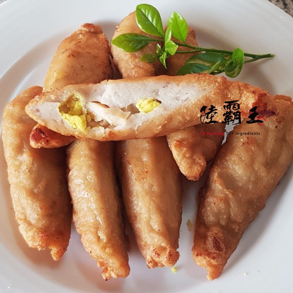 ☆手工包蛋旗魚黑輪 8入☆ 東港旗魚黑輪條  烤肉新品【 陸霸王】