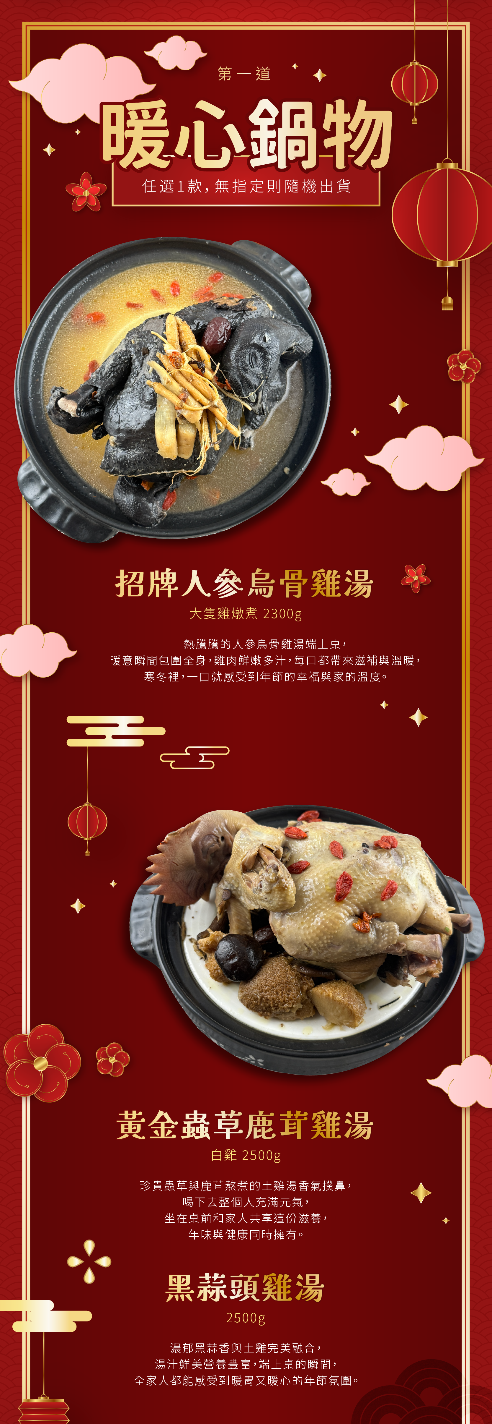 【免運】D吉祥年菜組 - 2026馬躍青雲賀新春 10道年菜組套餐 10人份【陸霸王】