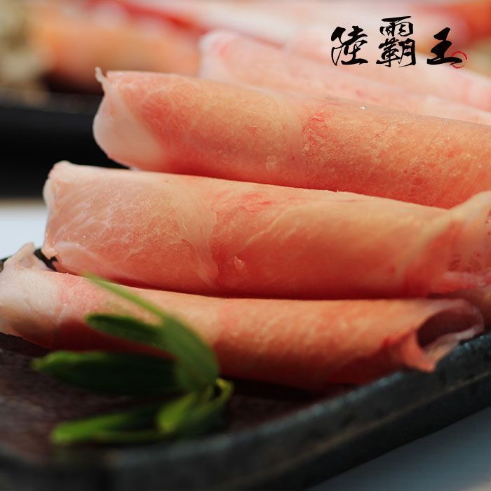 【限時買1送1 共兩盒】梅花豬肉片200G±10%/盒 (火鍋肉片)(燒烤肉片0.6) 【陸霸王】