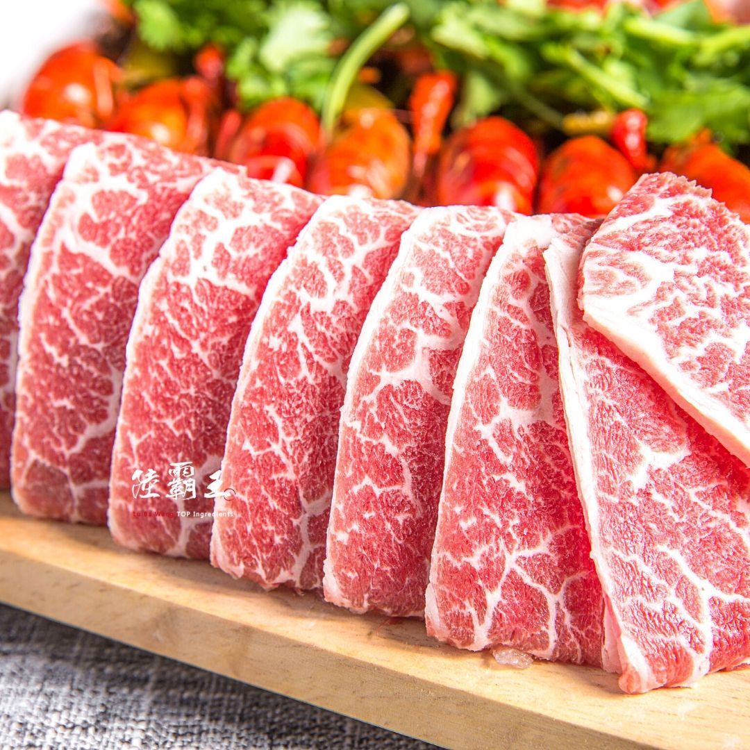 【買1送1 共兩盒】藍帶嫩肩無骨牛肉片150g±10% /盒 (火鍋肉片)(燒烤肉片0.6) 【陸霸王】