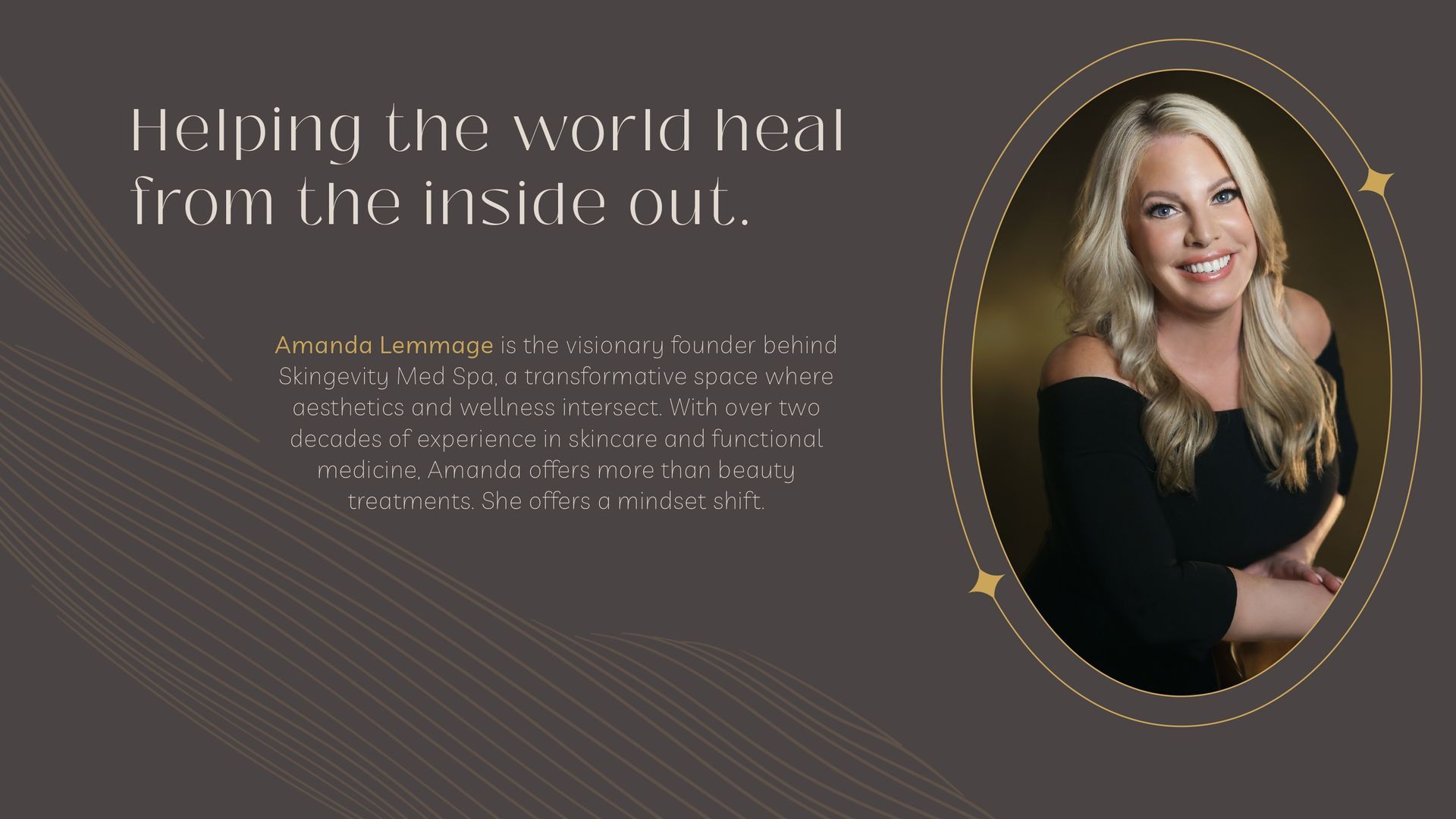 A black and white photo of a smiling woman with long blonde hair. A black and white photo of a smiling woman with long blonde hair.