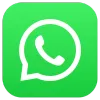 WhatsApp app icon: White phone receiver inside a speech bubble on a green background.