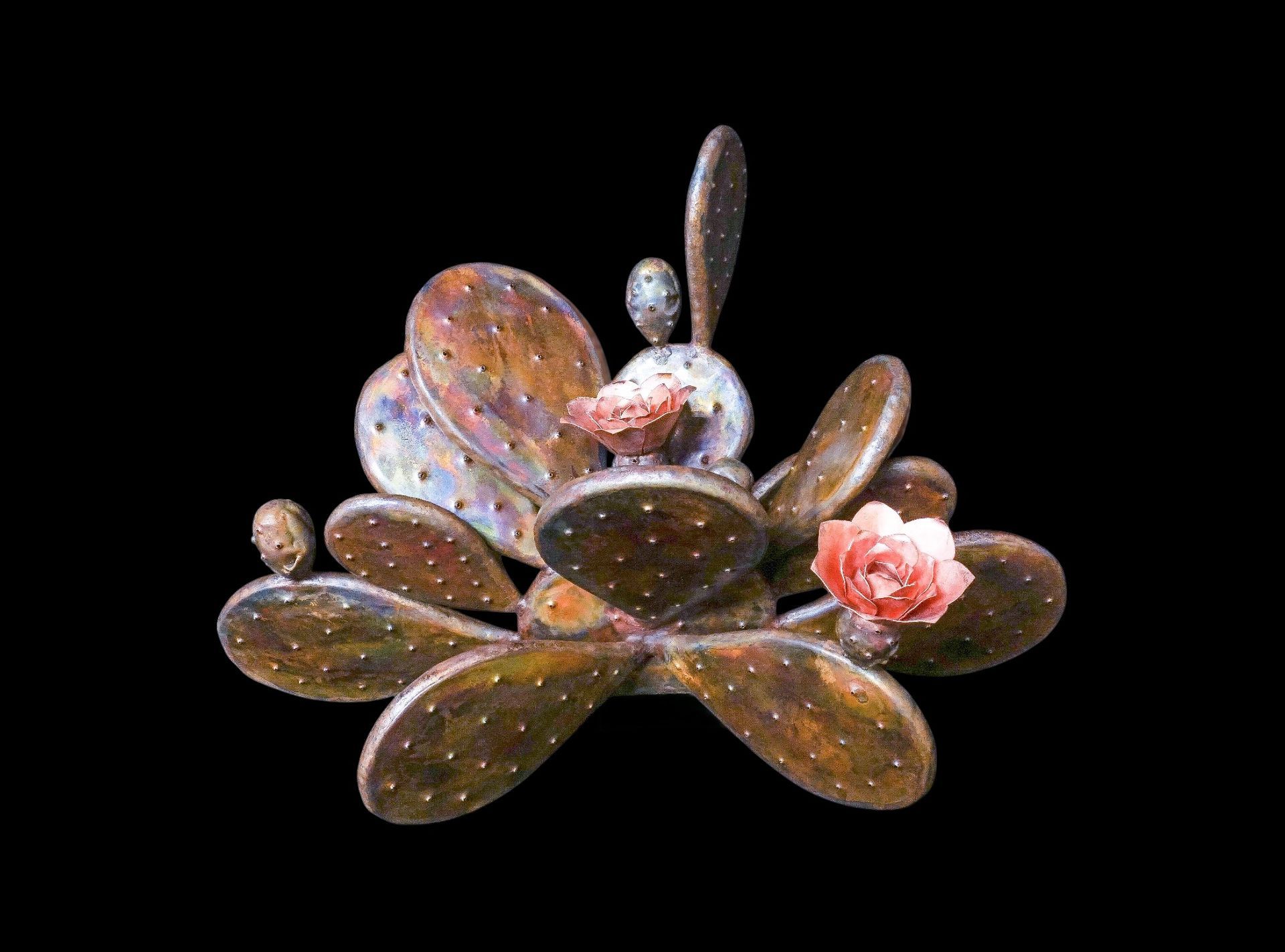 Centerpiece-Copper Cactus Natural Small
