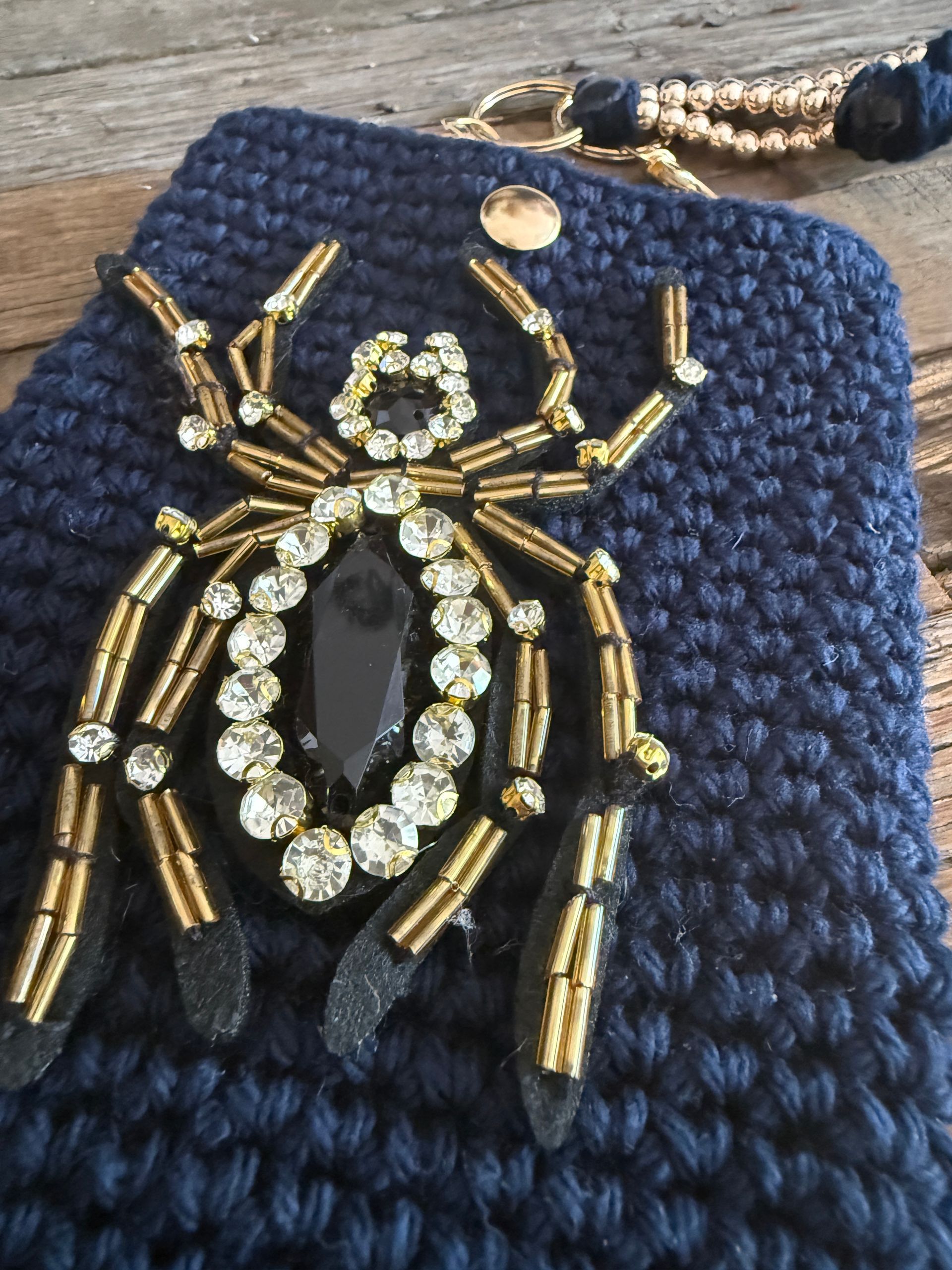 Handmade Crochet Crossbody Cell Phone Bag